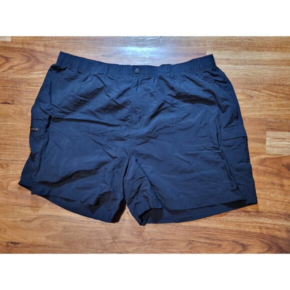 Columbia Black Nylon Shorts Mens Size 2XL - Picture 1 of 5
